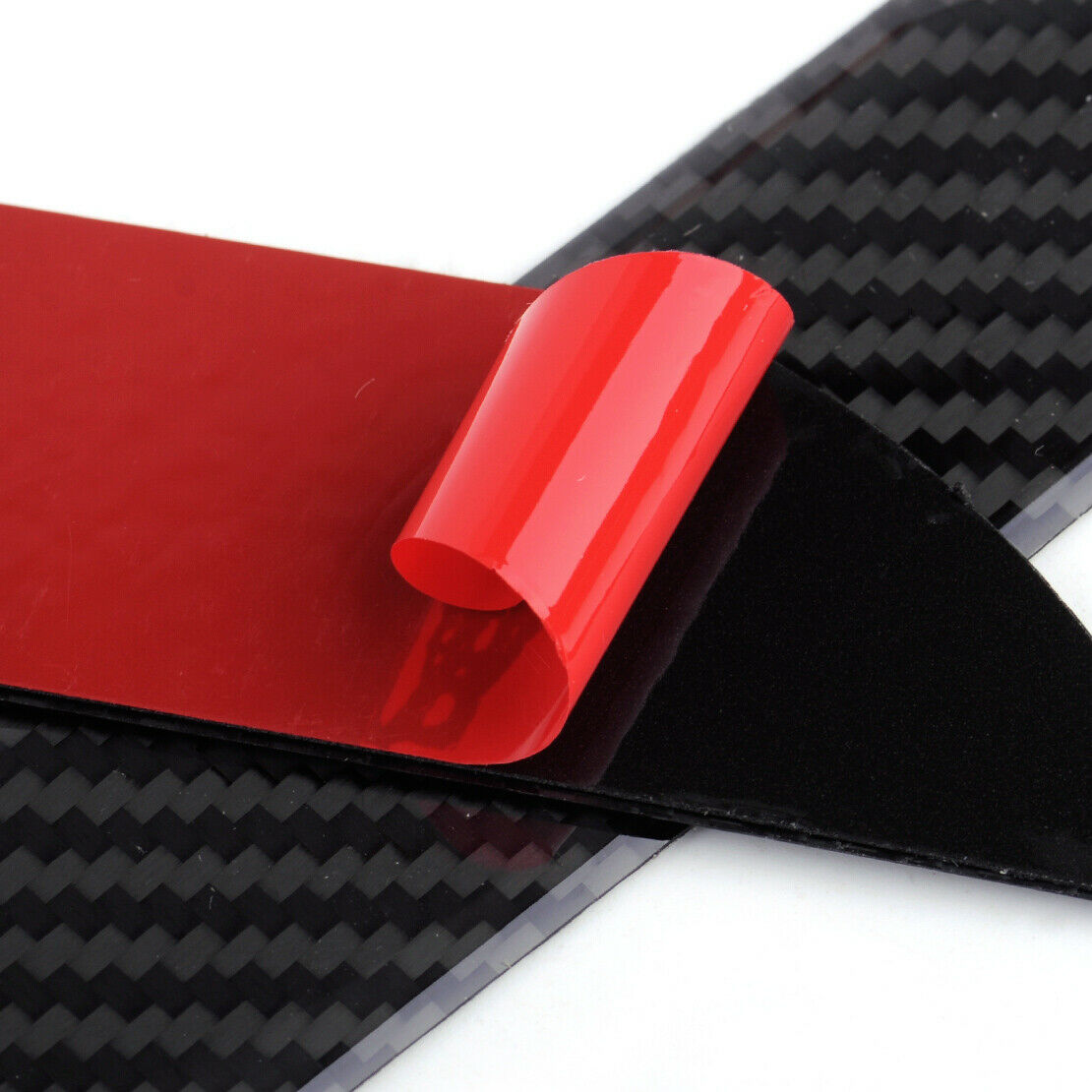 2x Universal Carbon Fiber Door Sill Anti Scratch Cover Scuff Plate Protector An