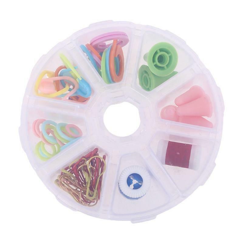 69pcs Knitting Crochet Locking Stitch Markers Needle Protector Counter Gourd Pin