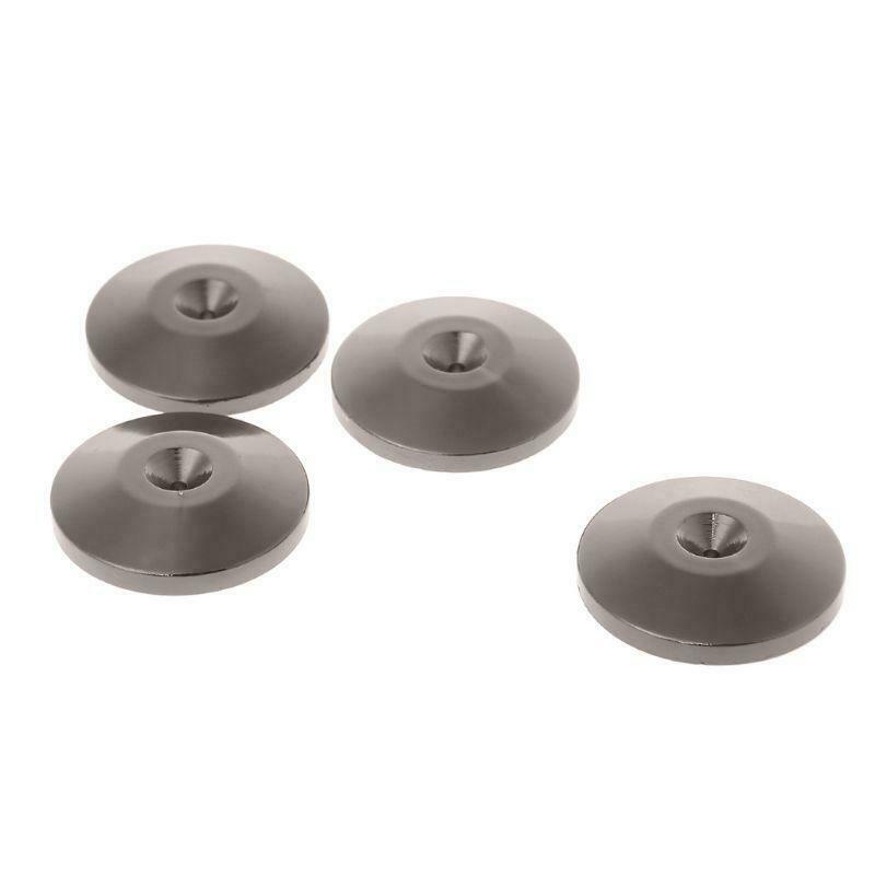 4 Pcs Isolation Spike Stand Feet Pad Speaker Amplifier Nickel Plated Cone Base
