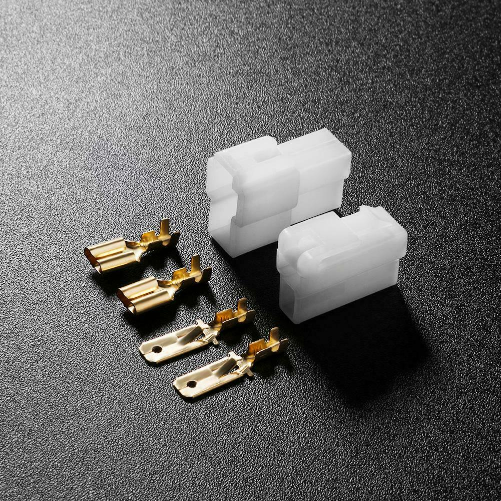 10 Sets T-Type 2 Pin DC Power Connector Plug for VHF/UHF Yaesu Radio Cable