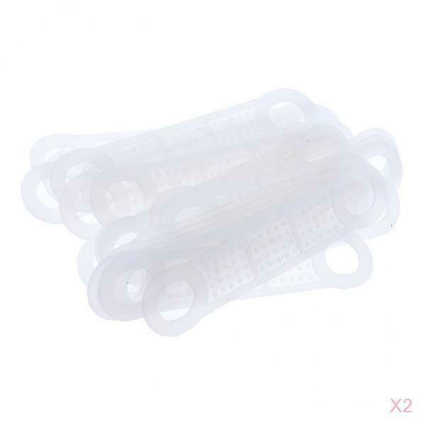 40Pcs Clear Non-Slip Silicone Clothes Hanger Grips Clothing Hanger Strips