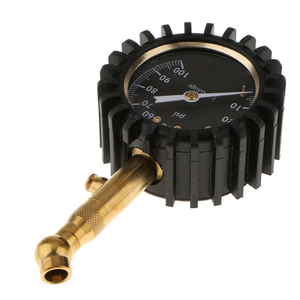 Car Vehicle Auto Van Tire Tyre Air Pressure Gauge 100 psi Dial Meter Tester