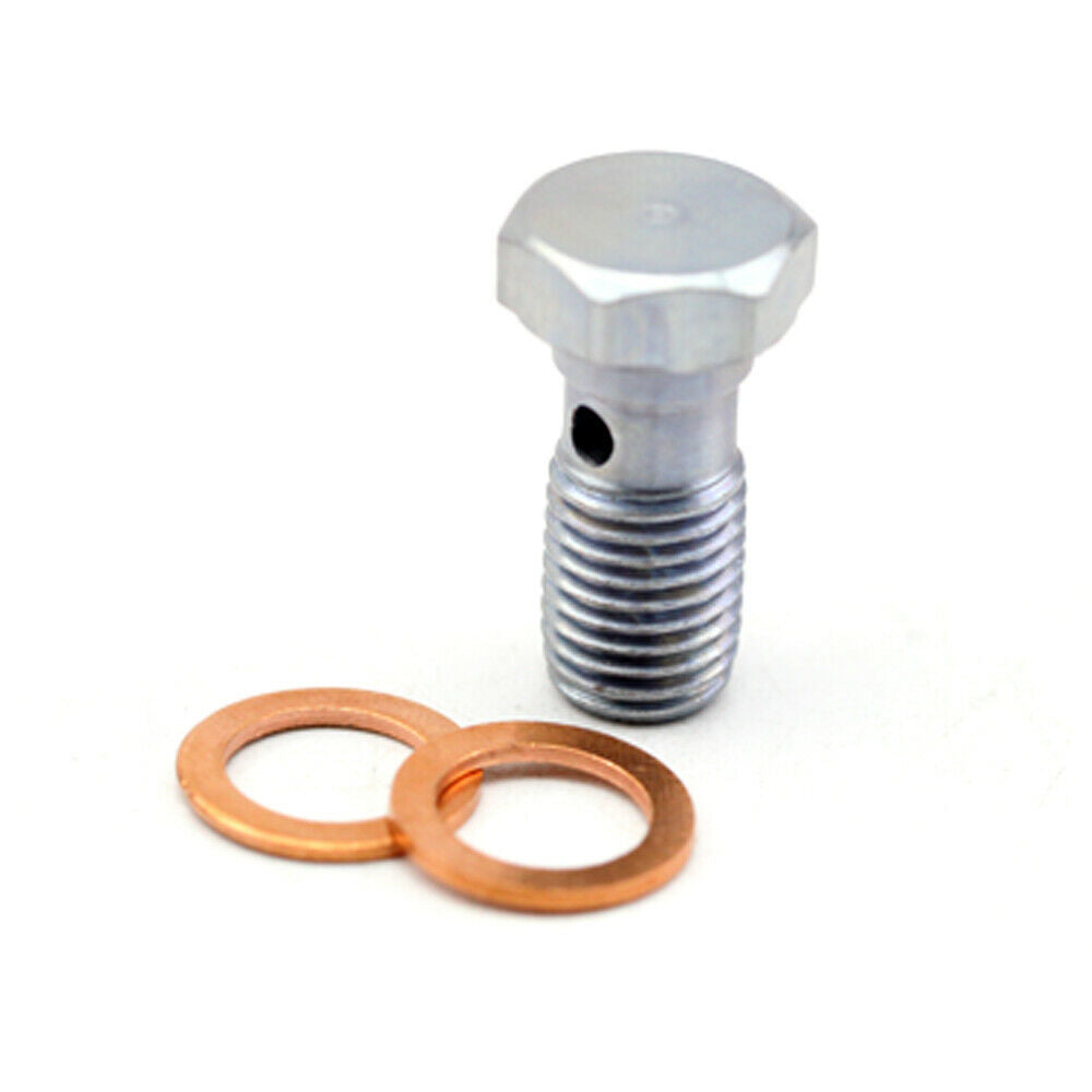 New Brake Banjo Caliper Bolt M10 x 1.25 And Copper Banjo Washers Universal