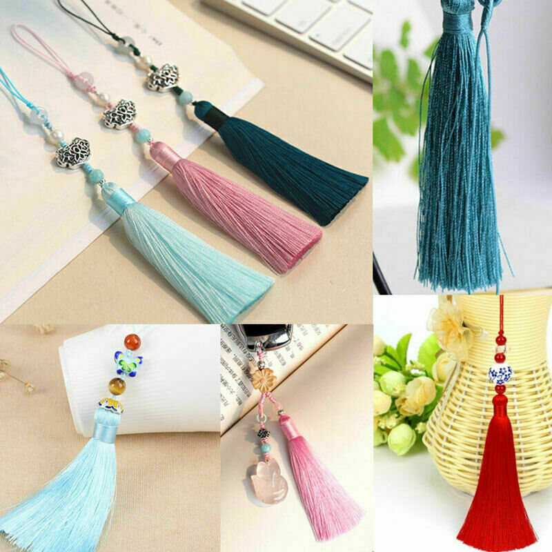 30 Pcs Silky 13cm Cotton Tassels Cardmaking Bookmark Craft