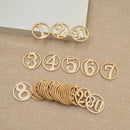 1 Set Number 1-31 Wooden Craft Pendant Small Ornament Wall Home Decor DIY