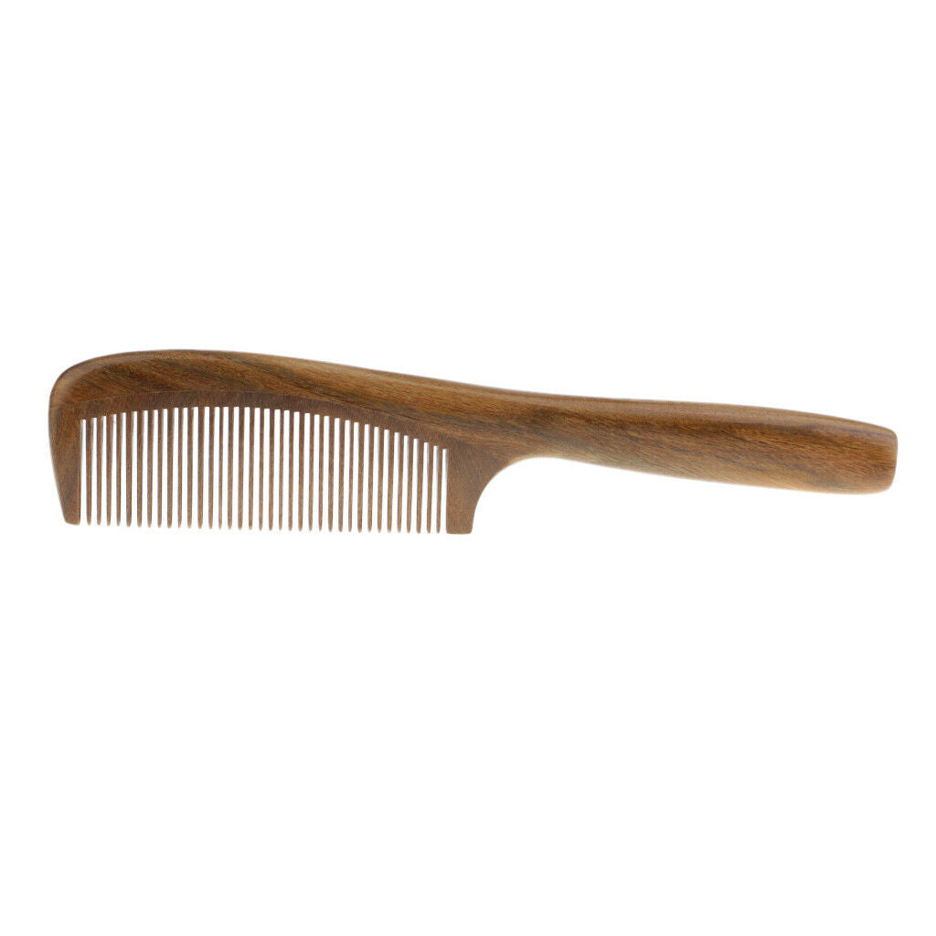 Handmade natural sandalwood wooden hair comb wood no
