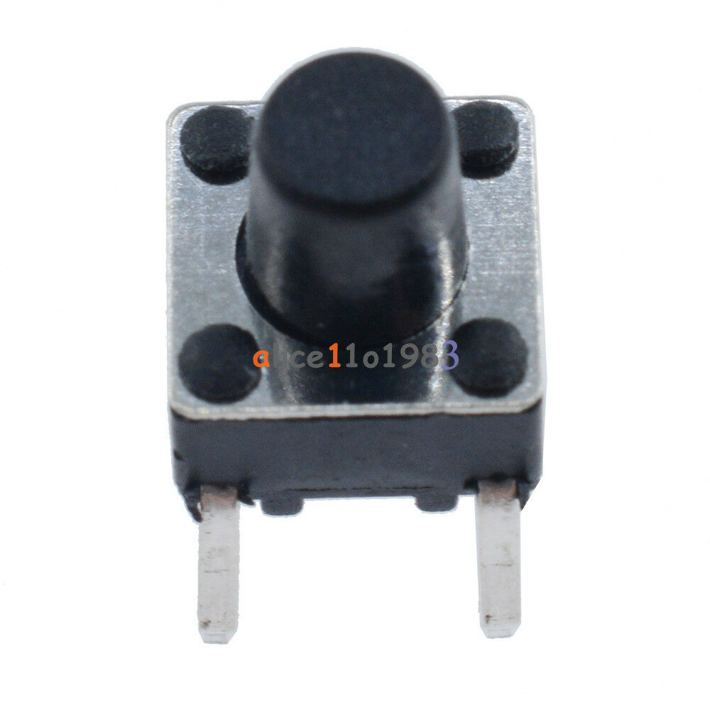 50PCS Tactile Push Button Switch Tact Switch 4-Pin DIP-4 6X6X7MM
