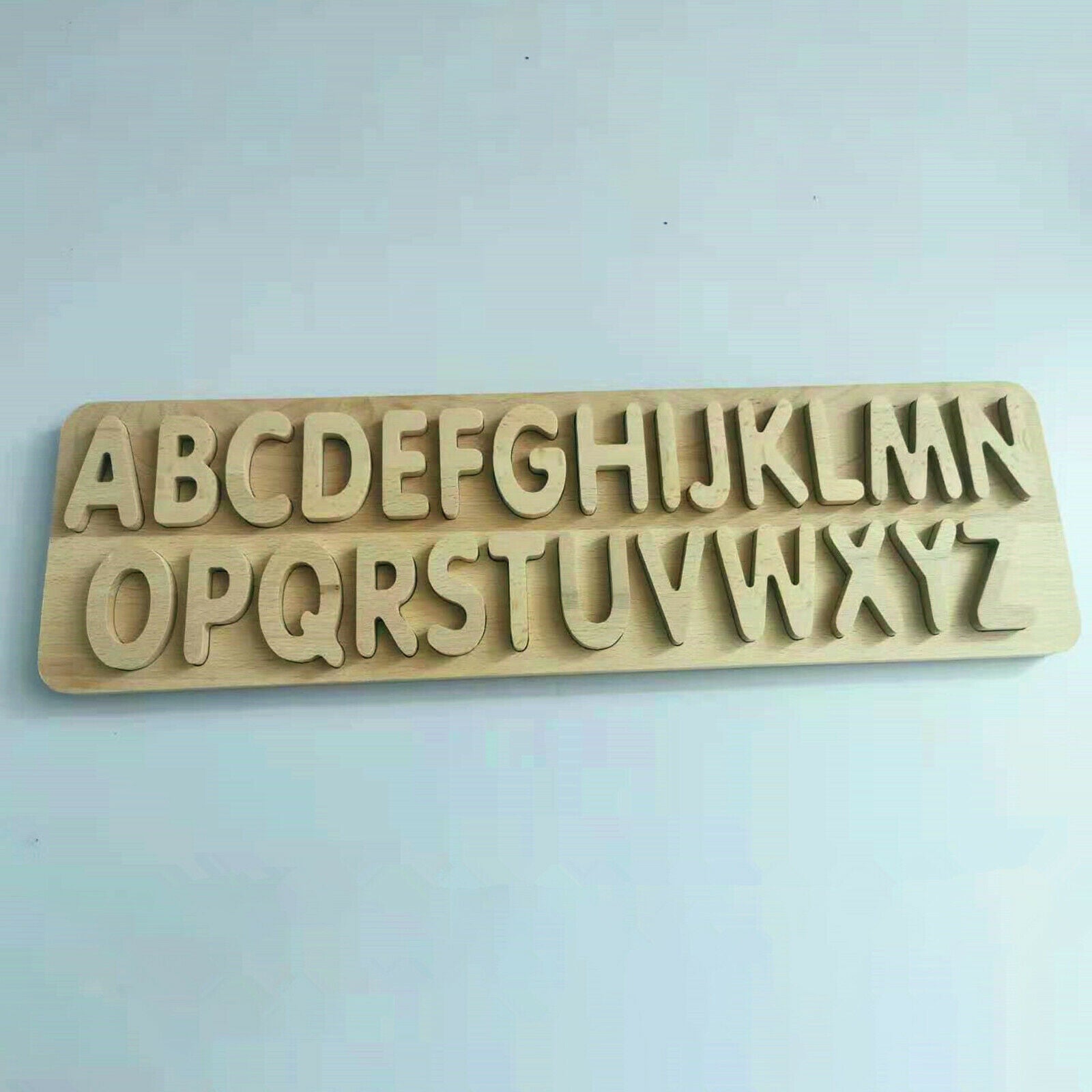 Letter Puzzle Board Toys Educational Alphabet Number Recognition Learning