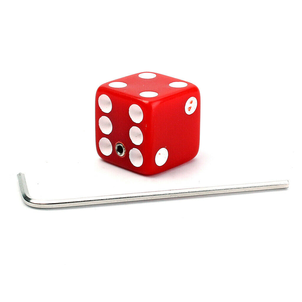 3 Pcs Guitar Control Knob Dices Guitar Volume Knob Dices with Wrenches Red