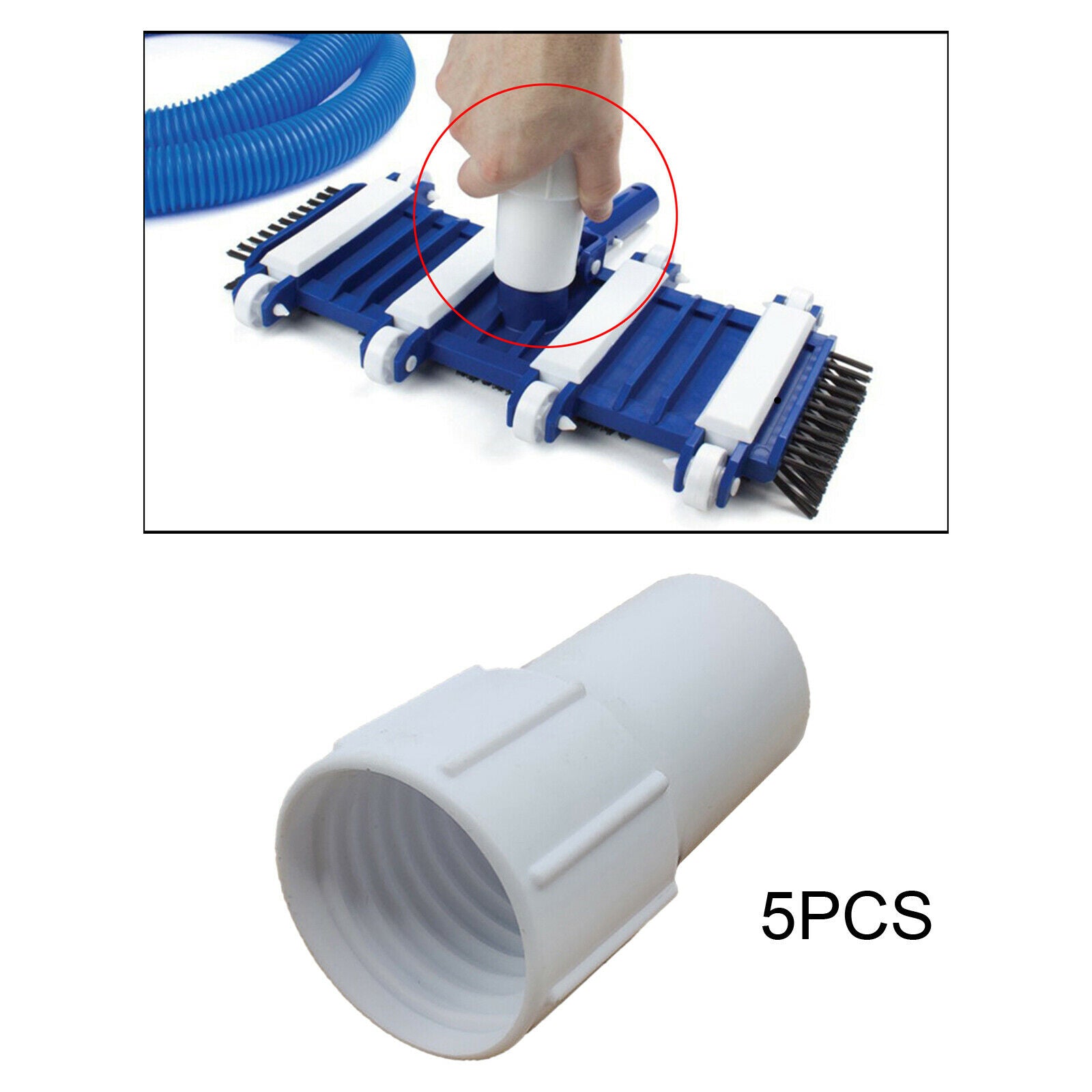 Plastic 5pcs Pool Hose Cuffs Threaded Cuff Durable Swimming Pool Replacement