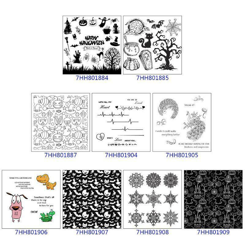 Happy Halloween Transparent Silicone Stamp Seal For DIY Scrapbooking Photo Album