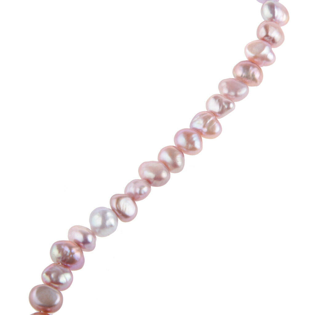 5-6mm Baroque Freshwater Pearls Beads Necklace Bracelets Light Purple 40pcs