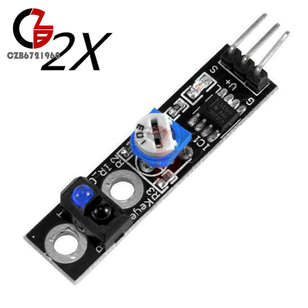 2PCS TCRT5000 KY-033 Infrared Reflection Sensor Module Line Track for Arduino