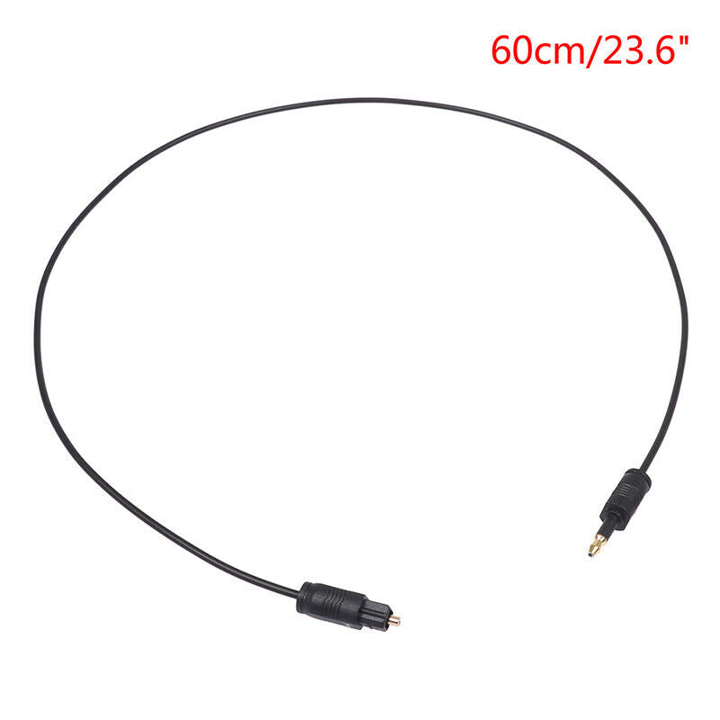 1.96Ft Toslink Male to Mini Plug 3.5mm Male Digital Optical SPDIF Audio C.l8