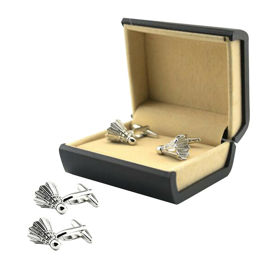 Badminton Shuttlecock Cufflinks Wedding Party Cuff Links Men Christmas Gift