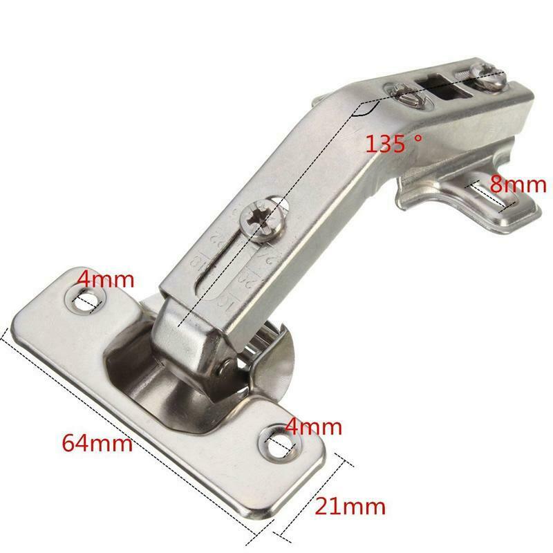 135Â° Degree Corner Folded Cabinet Door Hinges Kitchen Bathroom Cupboard