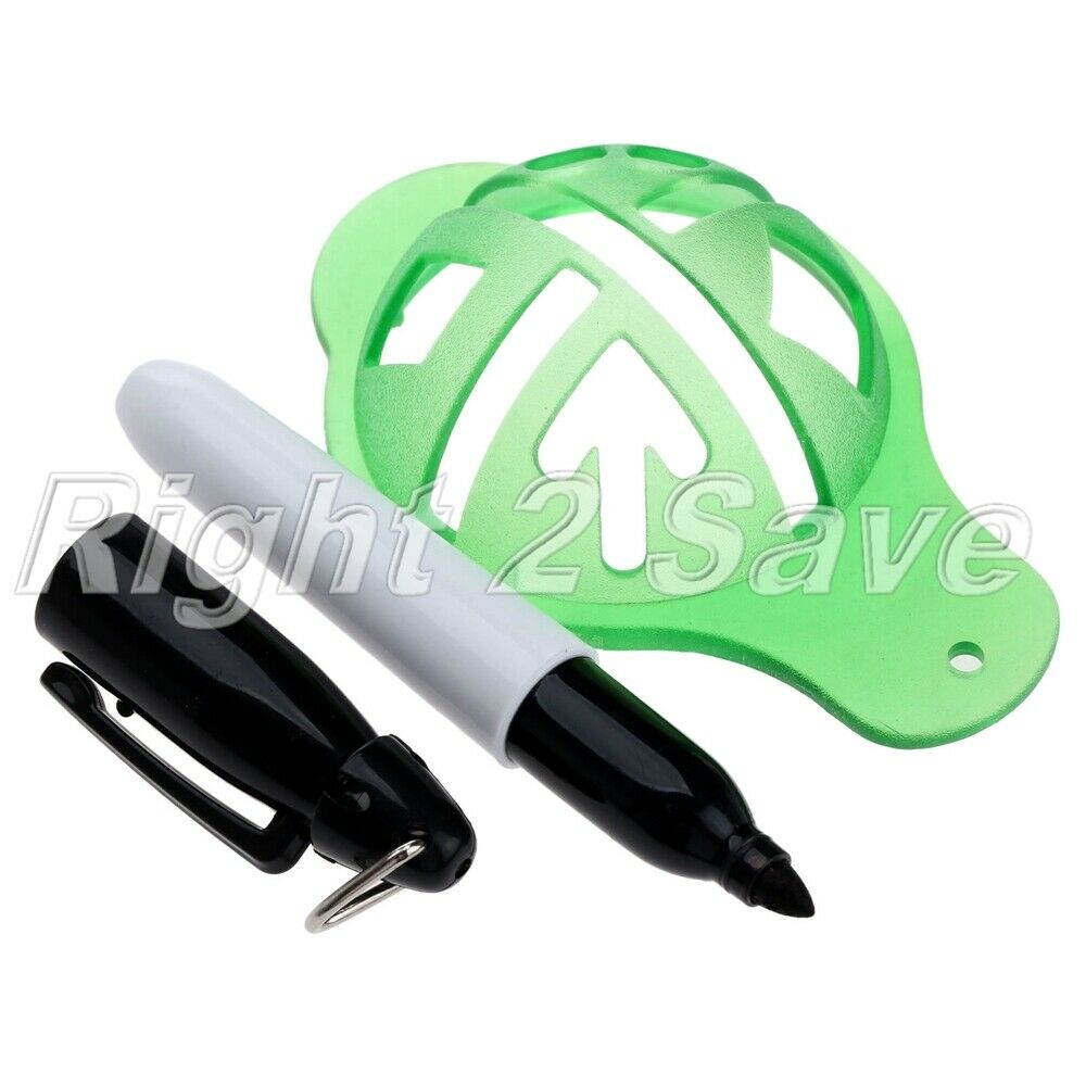 Pro Golf Ball Line Linear Marker Aligment Template Tool Kits Drawing Marks Pen