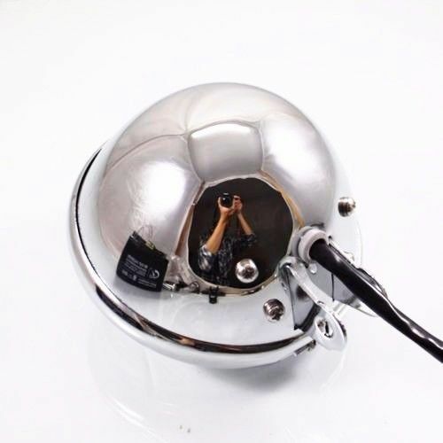 Chrome motorbike Headlight Head Lamp VT VTX VN Boulevard XV Cafe Racer Cruiser