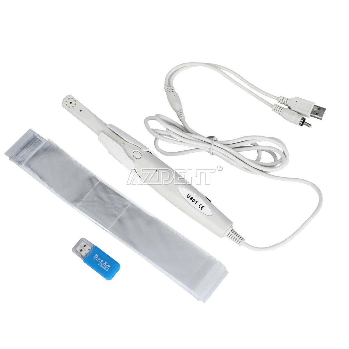 Dental SolarCam 8 LED USB intraoral camera U801 8GB FOR TV/AV+Disposable Sleeves
