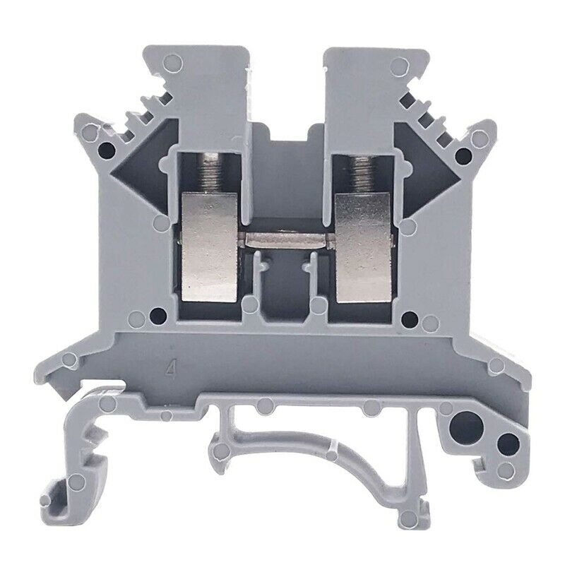 Uk2.5N-Gr Din Rail Terminal Block, Screw Clamp, 600V 20A 24-12Awg, Pack Of 100O7