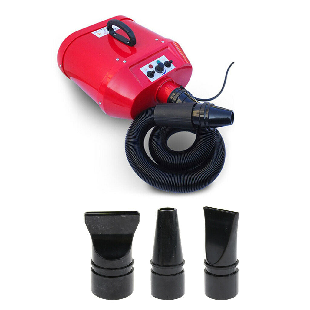Pet Water Blower Mouthpieces Dogs Cats 3 Different Nozzles Double motor
