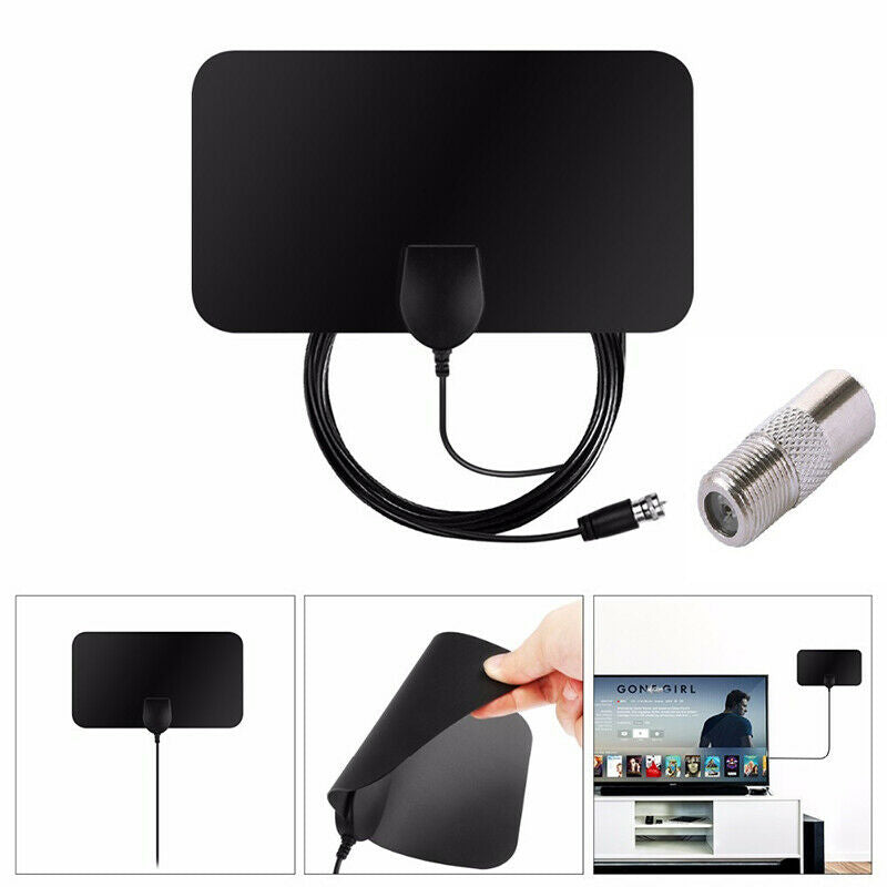 4K 25DB High Gain HD TV DTV Box Digital TV Antenna 50 Miles Booster Indoo.l8