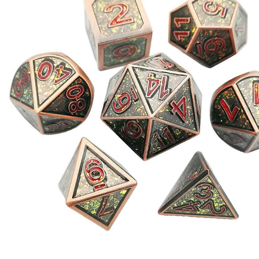 7Pc Polyhedral Dice Set for MTG DND RPG Role Play Casino Board Game Toys #1