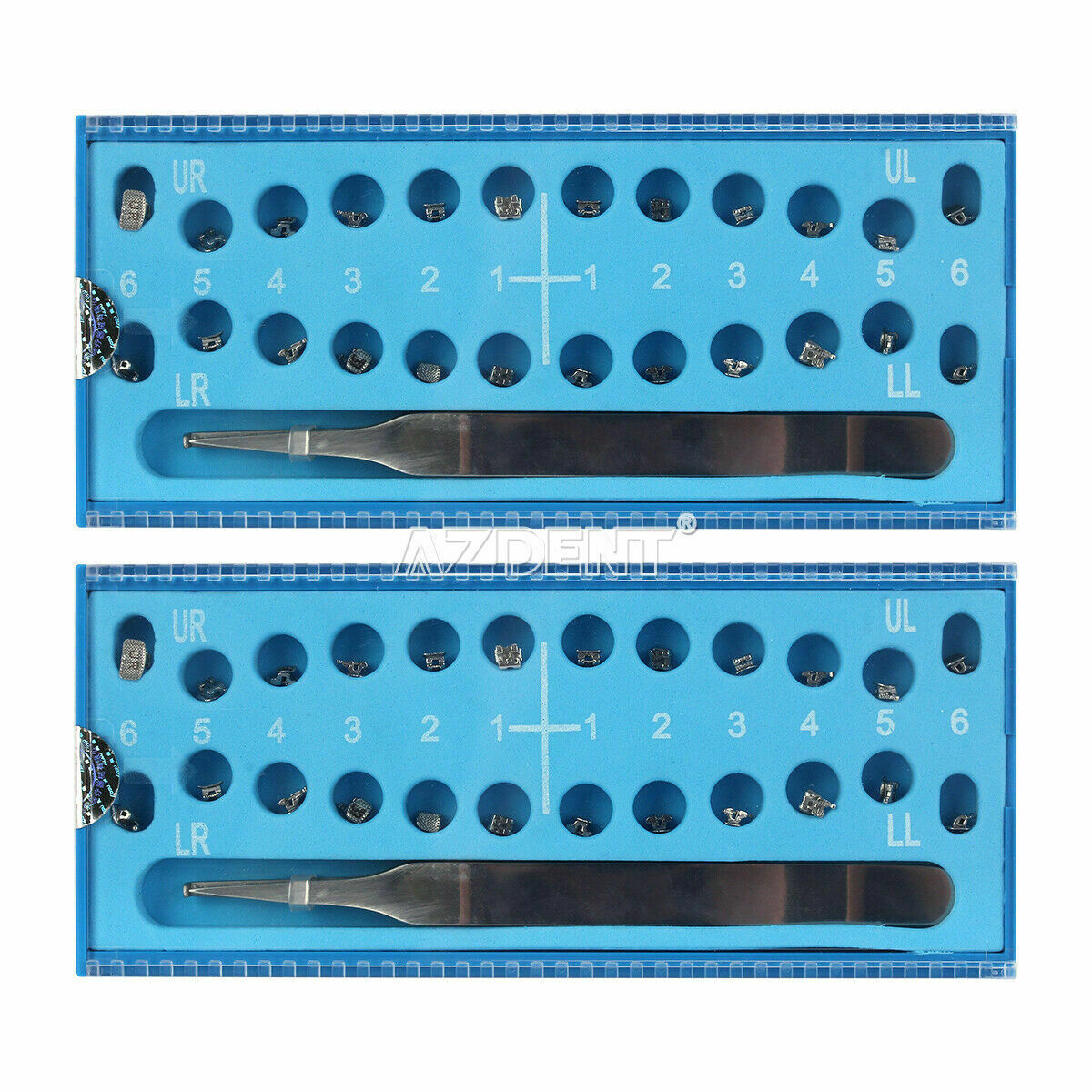 10 X Dental Orthodontic Self-Ligating Brackets Braces Roth.022 Hooks 345 &Tool