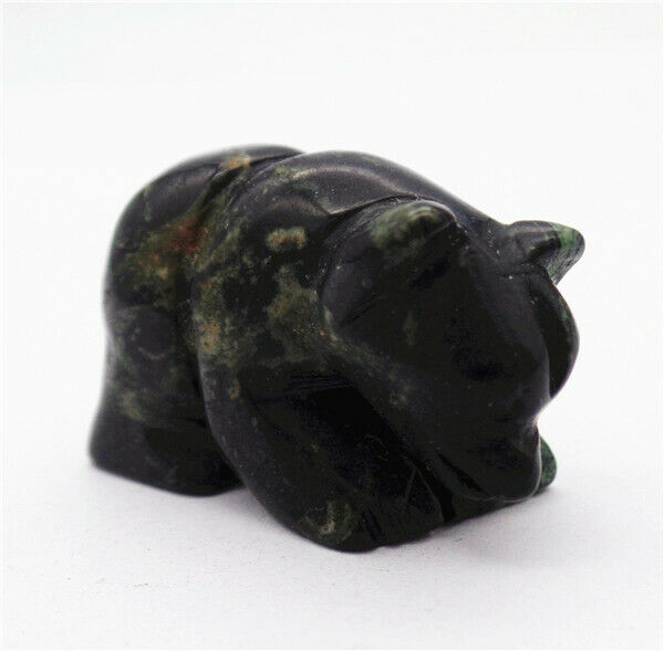 38x23x16mm Natural Kambaba Jasper Carved Bear Decoration Statue Decor HH7756
