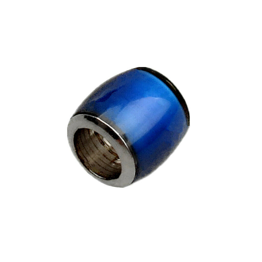 6 Pieces Color Change Mood Thermo Sensitive Barrel Spacer Beads Stainless Steel