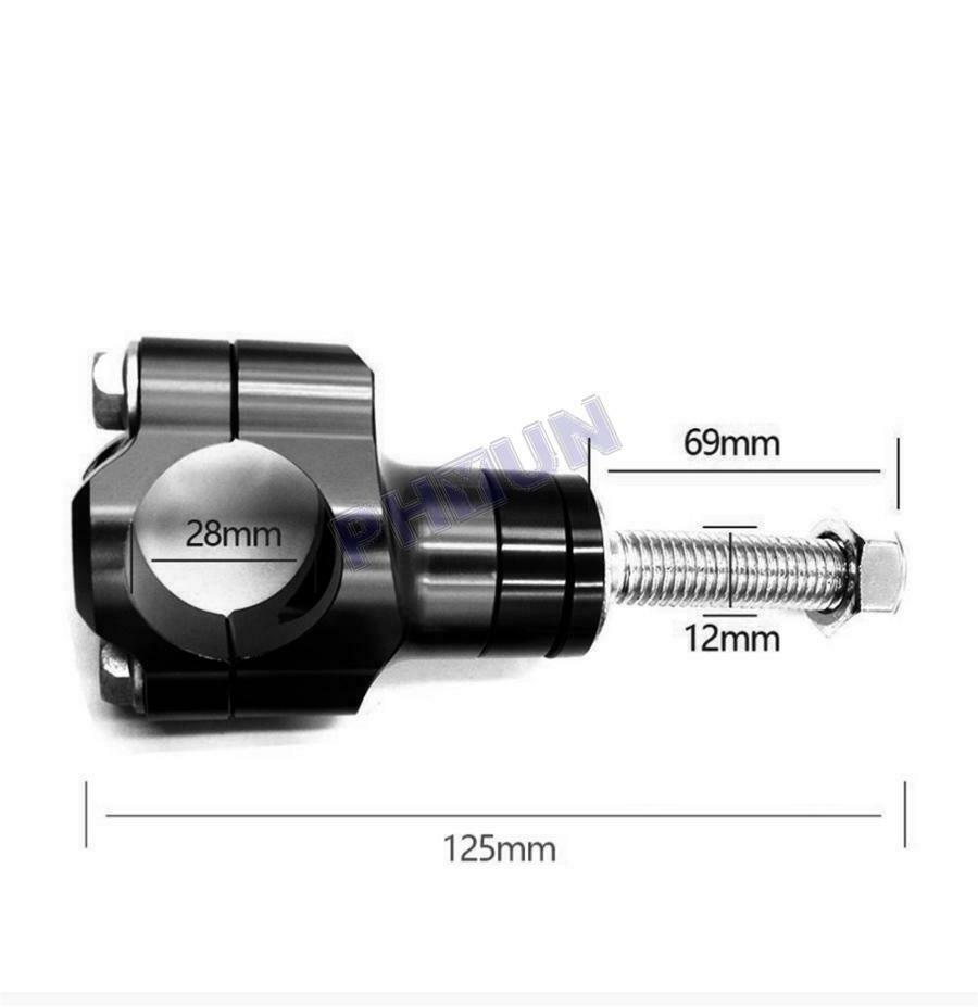 Motorcycle Scooter Handlebar Clamp CNC Aluminum Alloy For 11/8" Handlebar