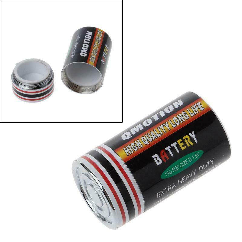 Battery Secret Stash Box Diversion Safe Pill Case Valuable Jewelry Box Container
