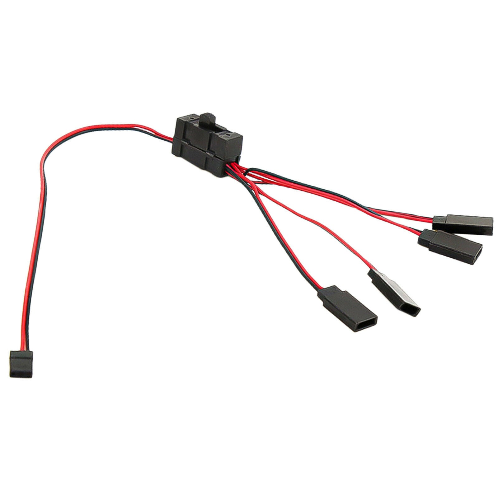 4-way Light On/off Switch Y Wire Splitter for 1/10 -4 SCX10 RC Crawlers