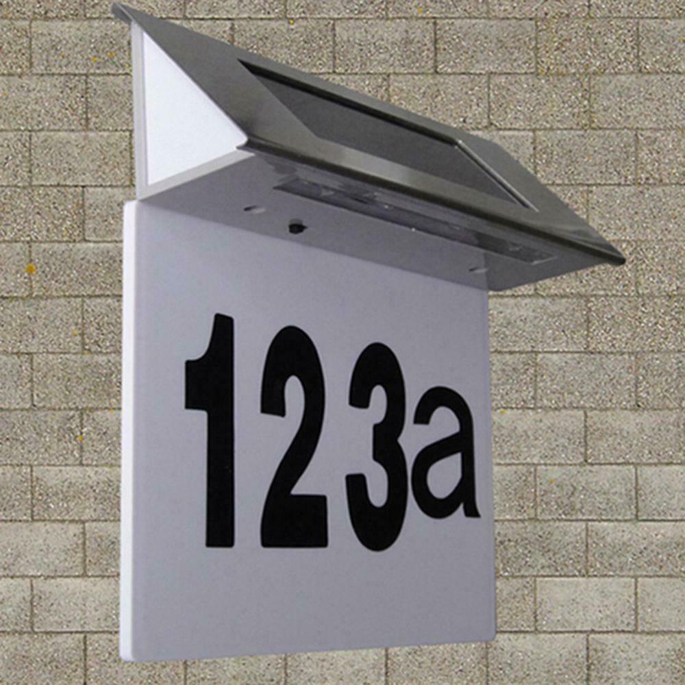 Address Number Stainless Steel Door Plate Door Lights