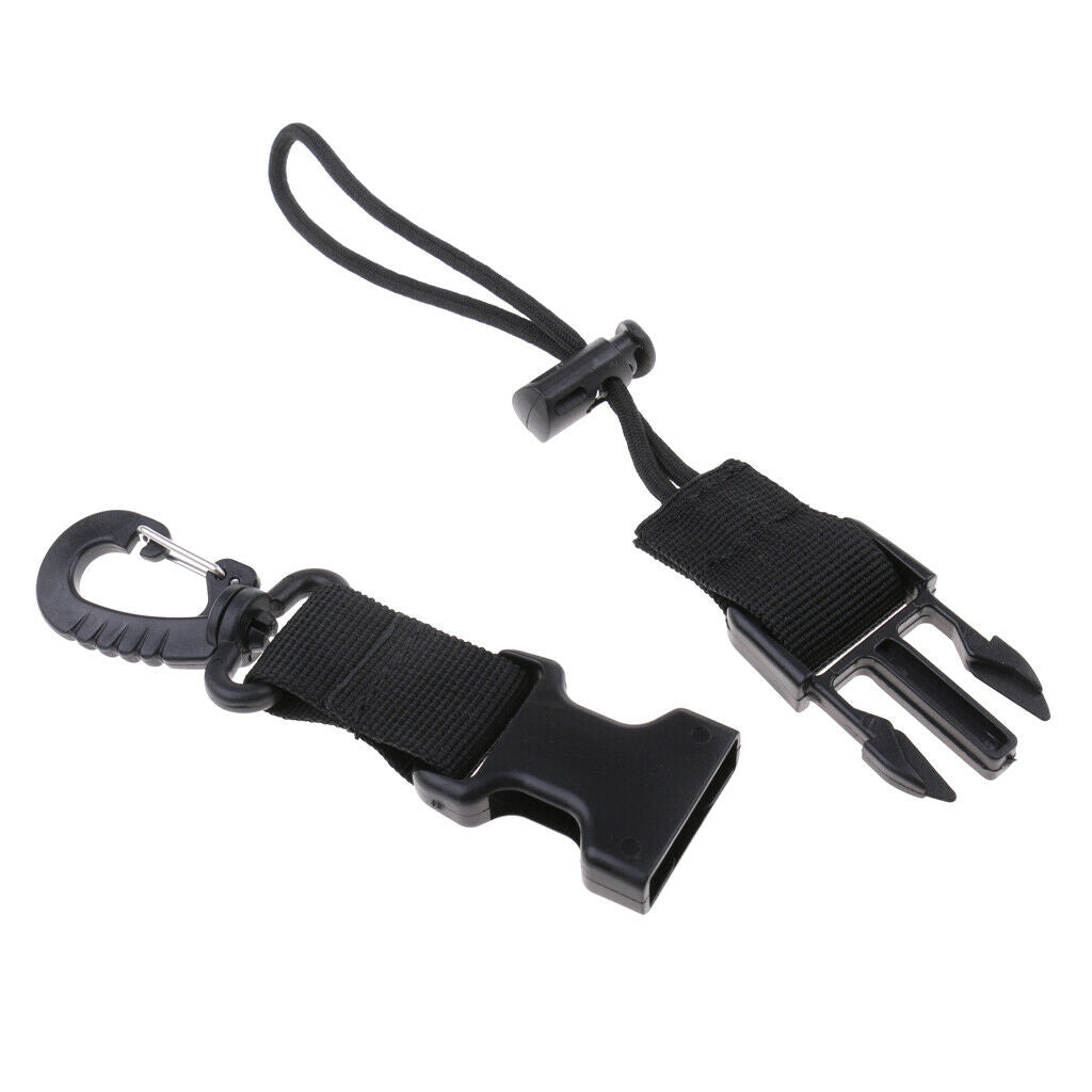 Heavy Duty Scuba Diving Webbing Lanyard Holder Strap & Quick Release Buckle