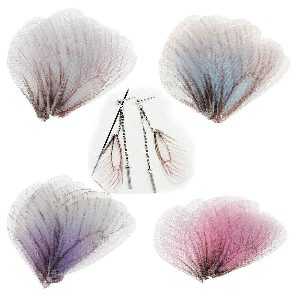 20 Pieces Insects Wings Earrings Pendants for DIY Charm Jewelry Findings