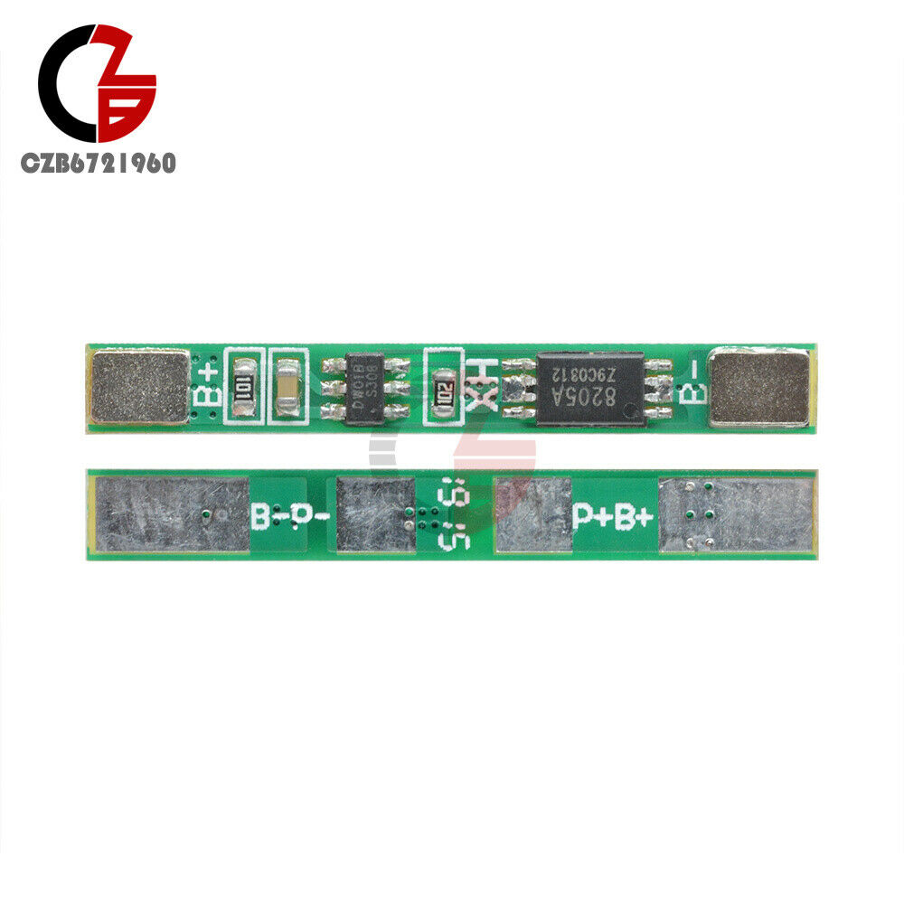 1S 3.7V 2.5A Lithium Battery Protect Board BMS PCM PCB Charge Discharge Module