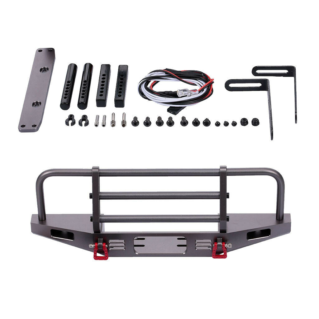 RC Car Metal Front Bumper Rock Crawler Car Accessory for TRX4 Axial Scx10