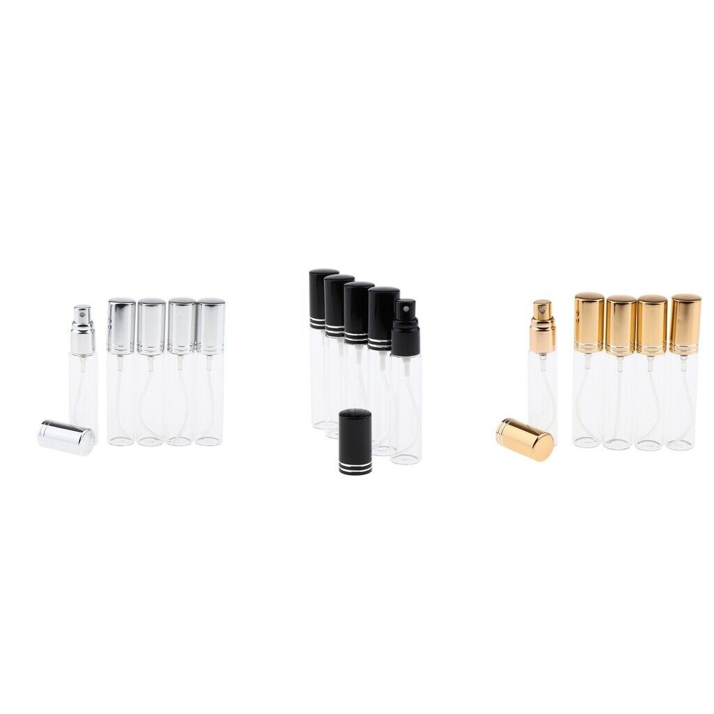 15 Pieces 10ml Empty Refillable Glass Perfume Spray Bottles Travel Vials