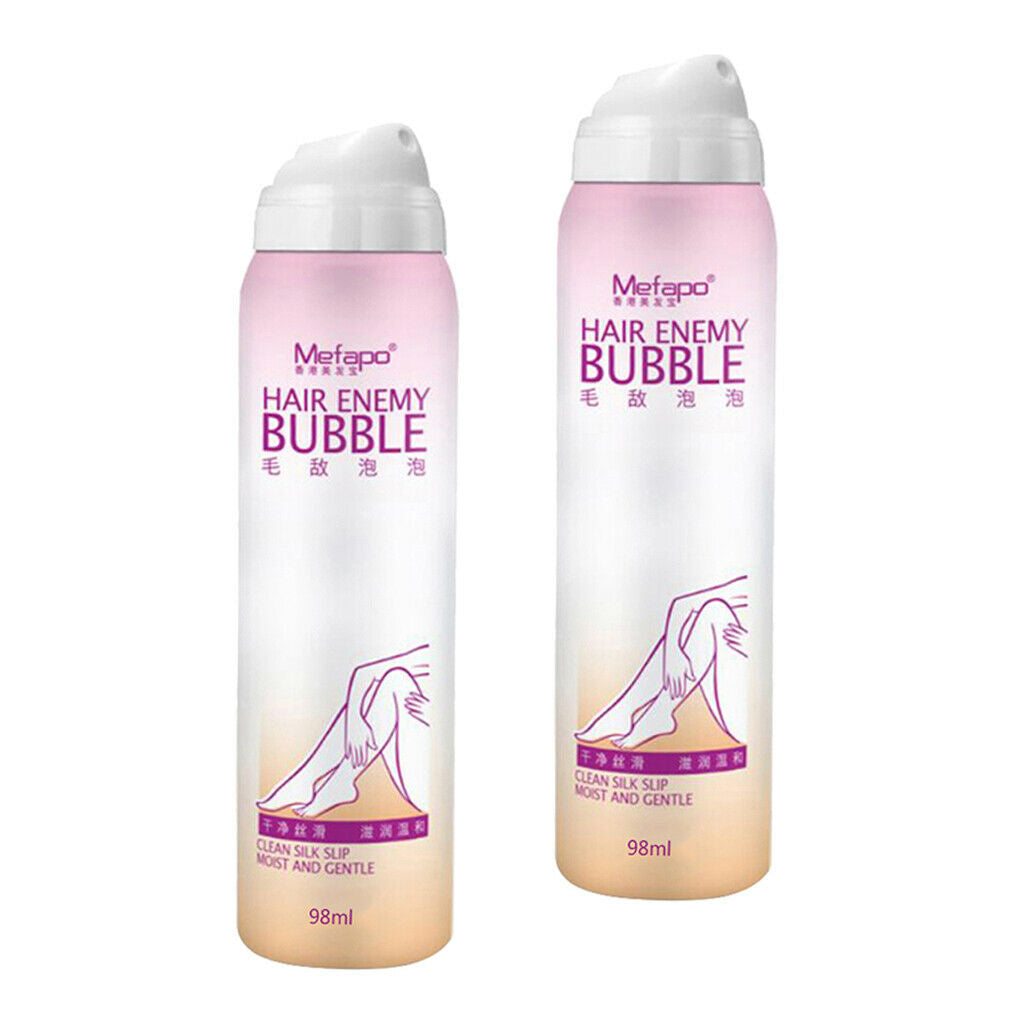 Pack of 2 Mefapo Painless Hair Removal Spray   No Damage Smooth Skin