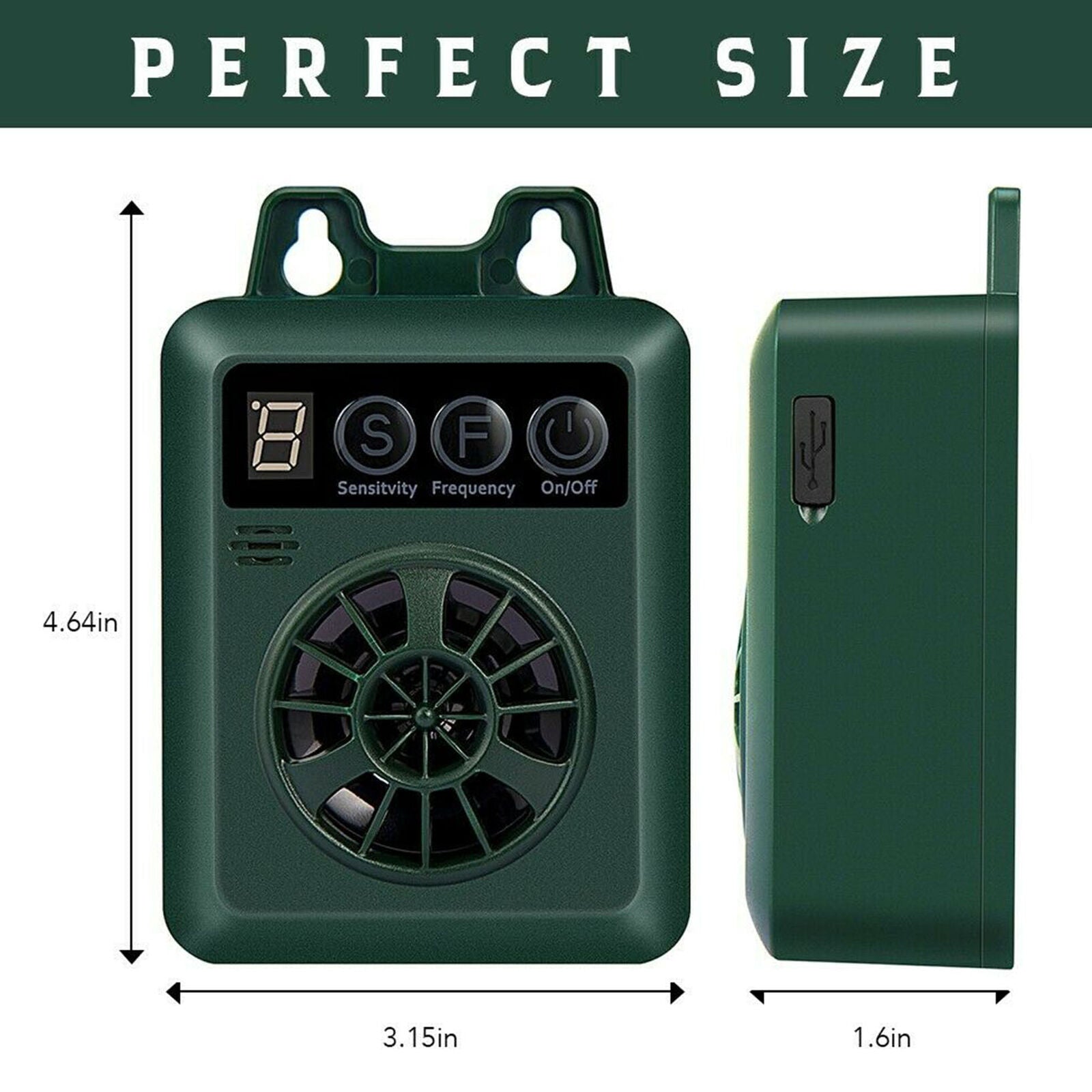 Outdoor Ultrasonic Pet Dog Stop Barking Anti Bark Control Device Sonic Silencer