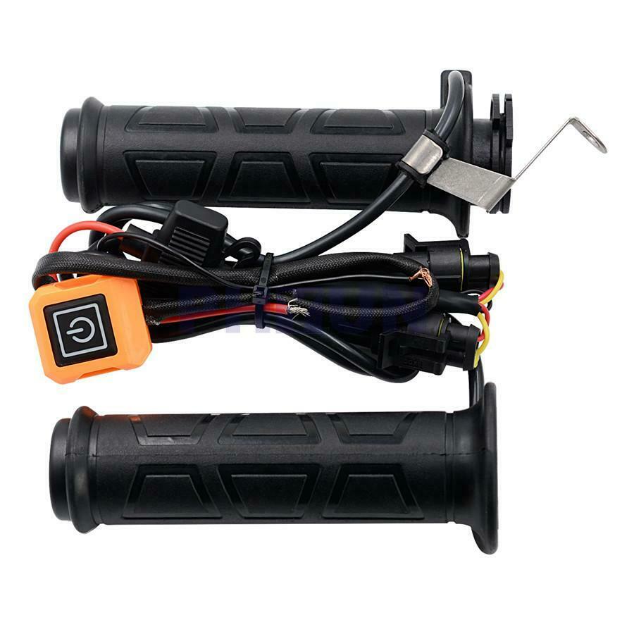Pair Adjustable Temperature Electric Heat Handlebar Motorcycle  22mm Universal