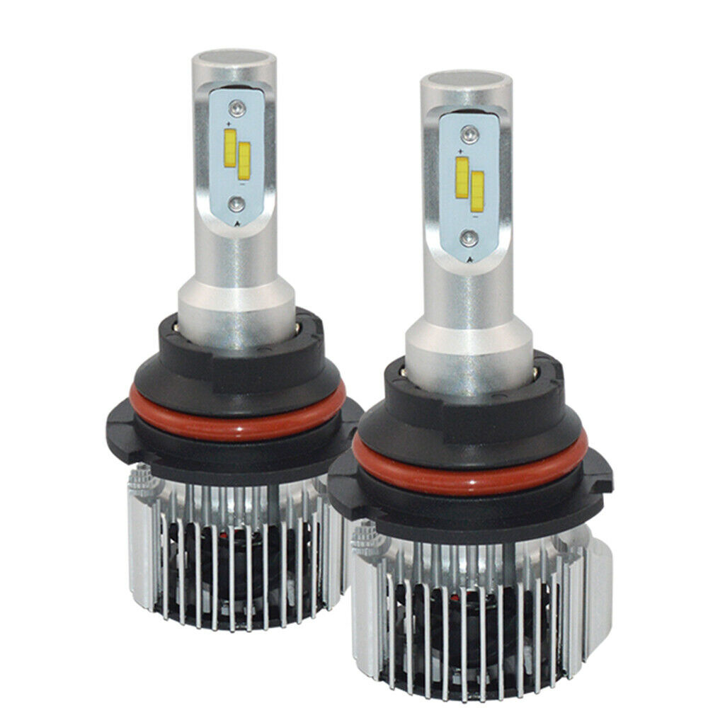 2 Pieces 9004 HB1 LED Fog Light Dual Hi/Lo Beam Bulbs Kit - 6000K Pure White
