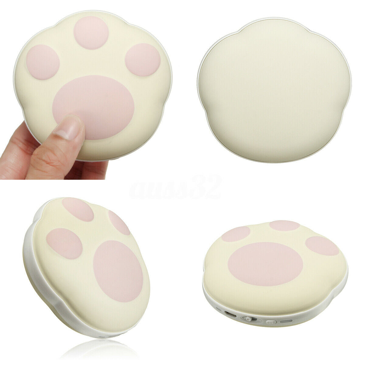 5000mAh Hand Warmer Heater USB Charger Mini Bear Pocket Rechargeable Power Bank