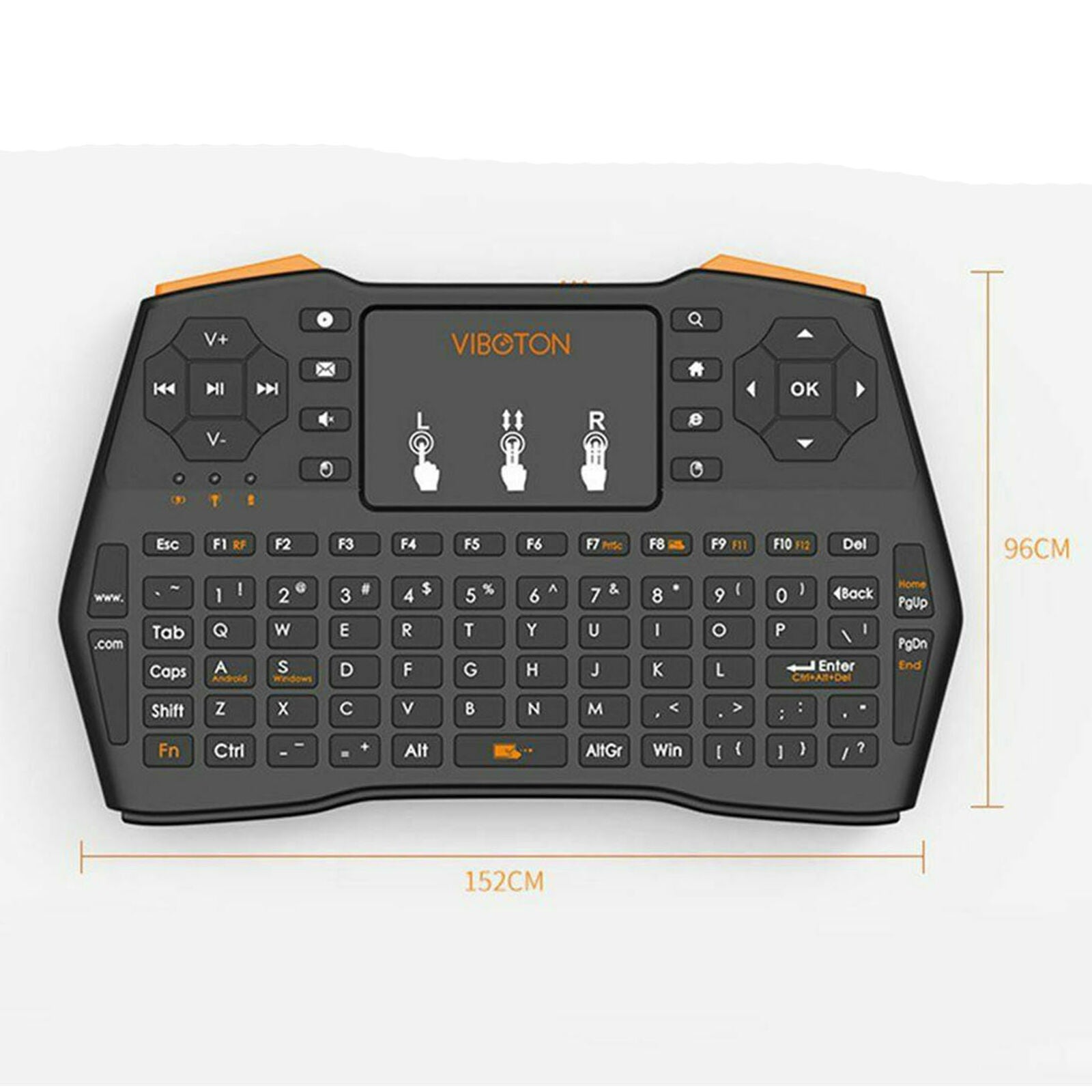 2.4G Mini Wireless Touchpad Keyboard Air Mouse For PC Pad Android Smart TV Box
