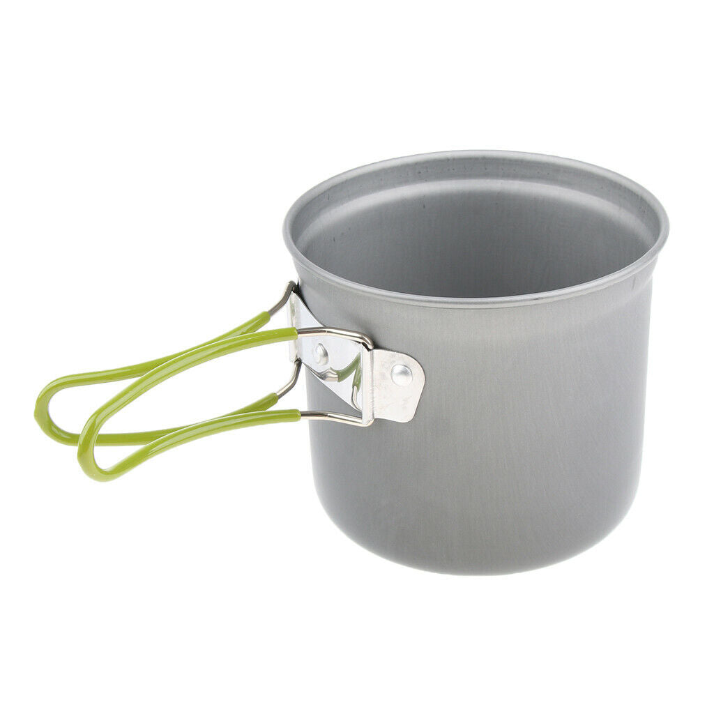 Portable Outdoor Cookware Camping Picnic Cooking Bowl Pan Pot Set Small