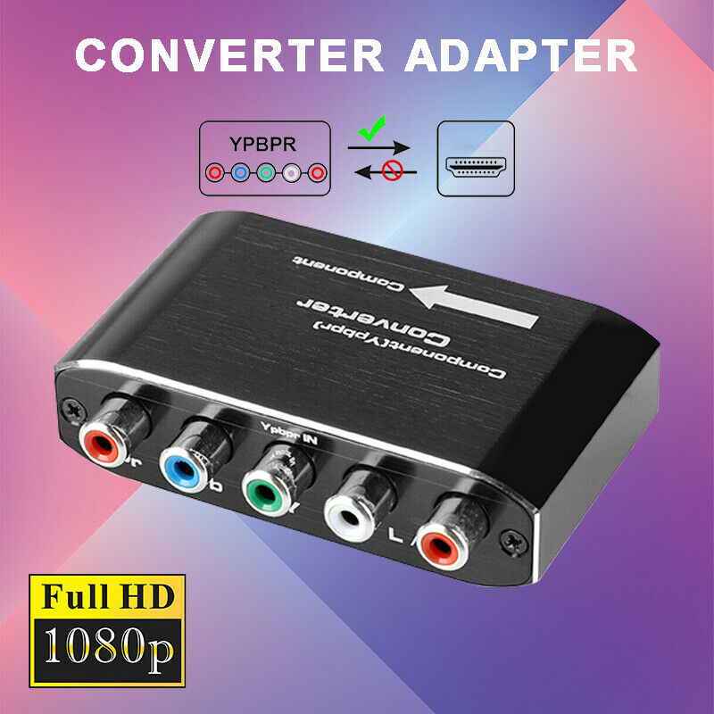 for VHS DVD PS2 Xbox Wii Component RGB RCA VGA to HDMI AV Converter Adapter Box