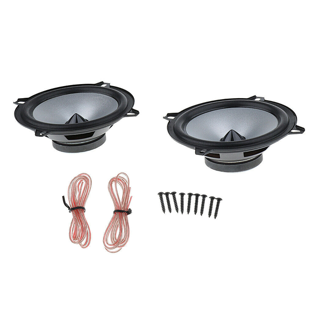 1 Pair of 5 "car Audio Stereo Subwoofer Woofer Full Range Speakers, Aftermarket