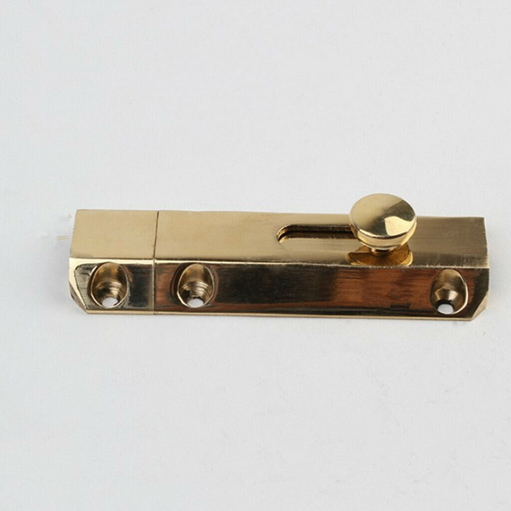 Brush Copper Door Slide Bolt Lock Gate Bolt Latch Safety Guard  100 x 33 x 20mm