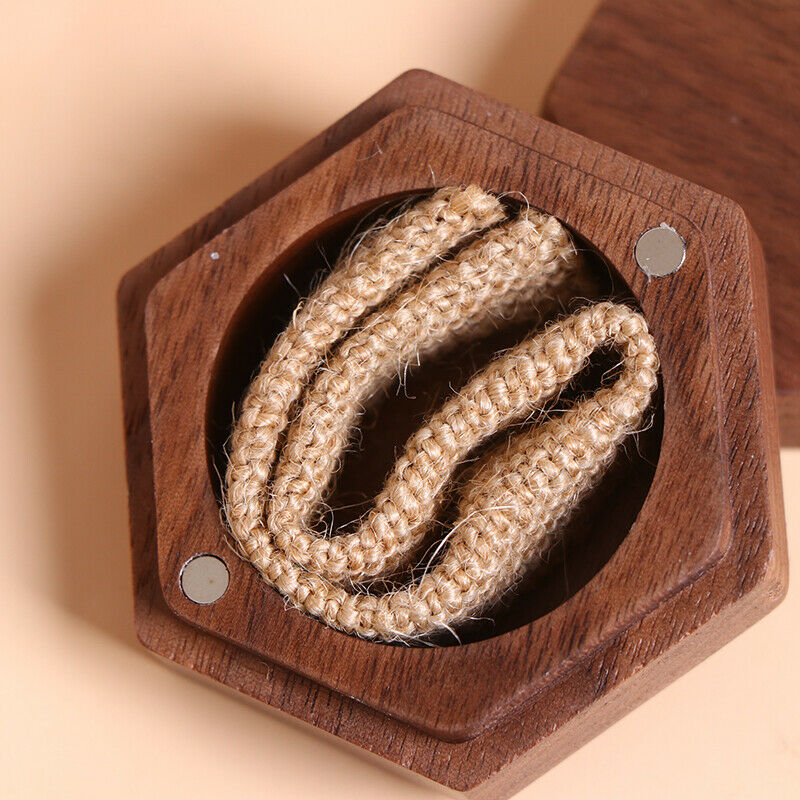 hexagon Jewelry Boxes Wedding engagement wedding rings Wood Ring Holder B.l8